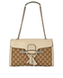 Emily Shoulder Bag, &pound;550, Handbags, Beige/Cream, Canvas/Leather, Front view